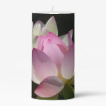Pair of Lotus Flowers II Pillar Candle