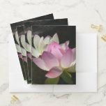 Pair of Lotus Flowers II Pocket Folder