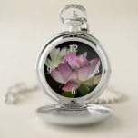 Pair of Lotus Flowers II Pocket Watch