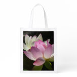 Pair of Lotus Flowers II Reusable Grocery Bag