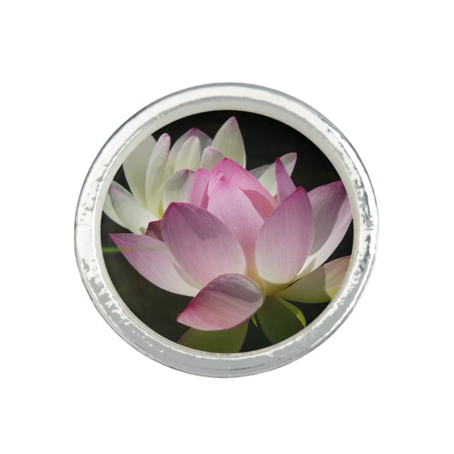 Pair of Lotus Flowers II Ring (Front)