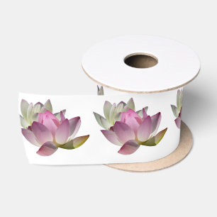 Pair of Lotus Flowers II Satin Ribbon