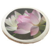 Pair of Lotus Flowers II Sugar Cookie (Angled)
