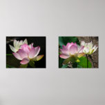 Pair of Lotus Flowers II Wall Art Sets