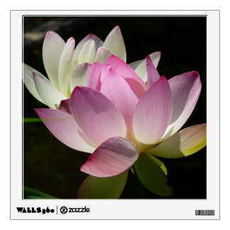 Pair of Lotus Flowers II Wall Decal