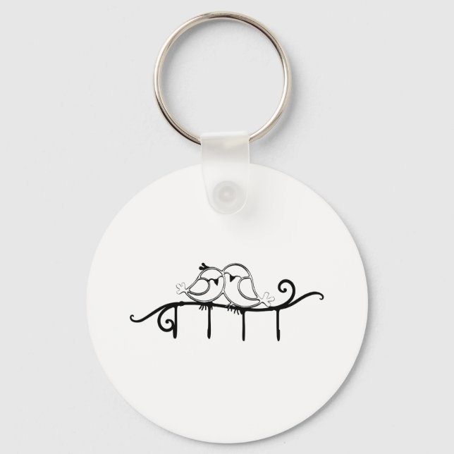 Pair of Love Birds Keychain (Front)