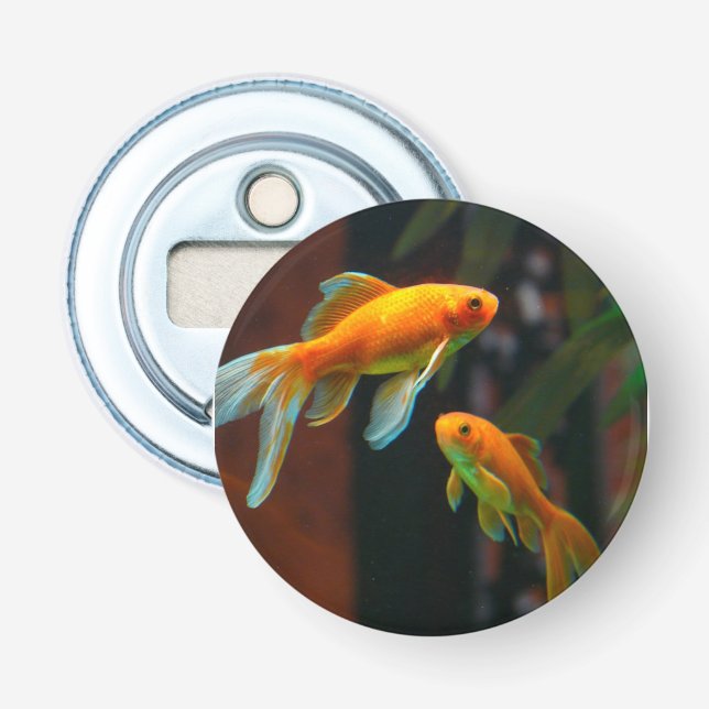 Pair of Lucky Goldfish Bottle Opener (Front)
