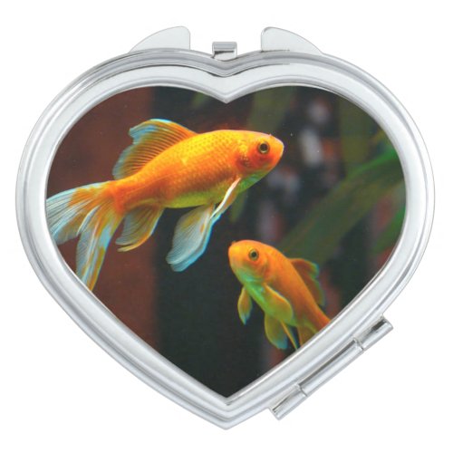 Pair of Lucky Goldfish Makeup Mirror