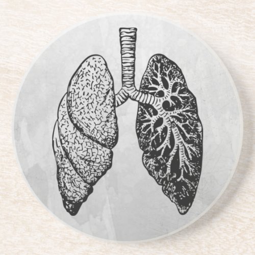 pair of lungs coaster