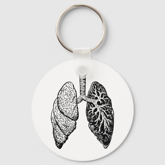 pair of lungs keychain (Front)