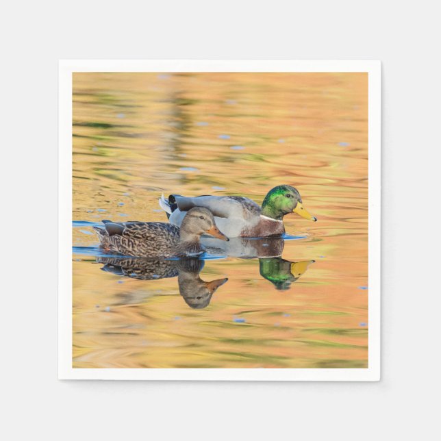 Pair of Mallards Napkins (Front)