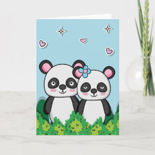 Pair of Pandas Card