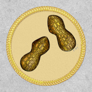 Pair of Peanuts Nutty Ballpark Peanut Shell Nut Patch
