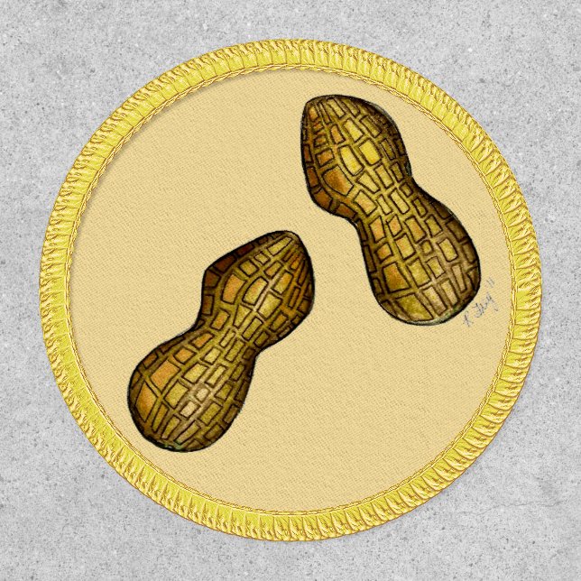 Pair of Peanuts Nutty Ballpark Peanut Shell Nut Patch (Front)