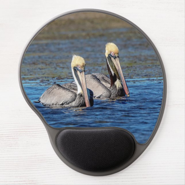 Pair of Pelicans Gel Mouse Pad (Front)