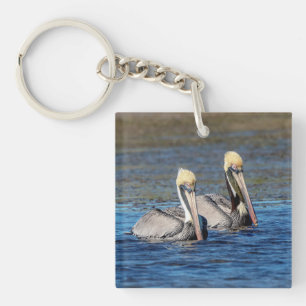 Pair of Pelicans Keychain