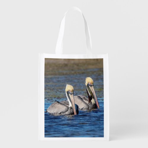 Pair of Pelicans Reusable Grocery Bag