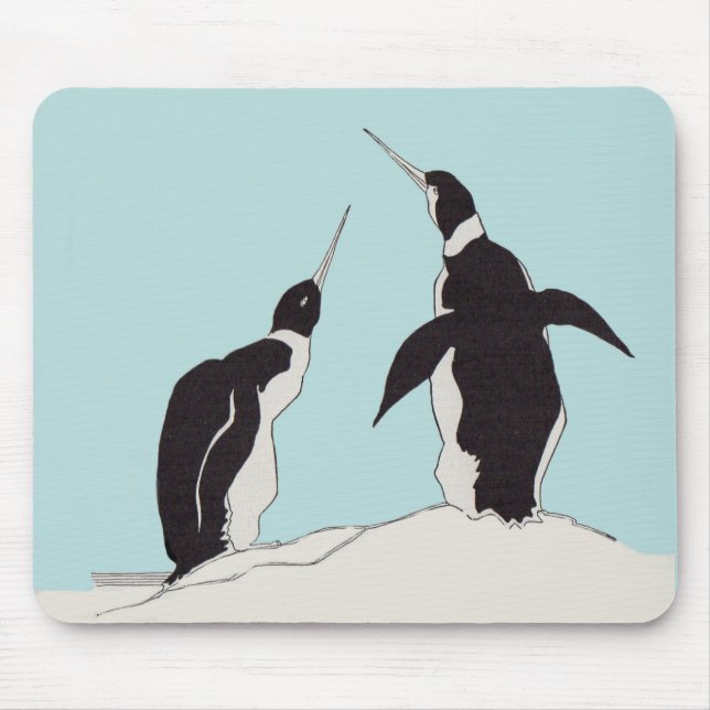 pair of penguins mouse pad (Front)