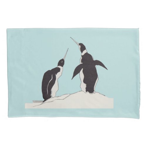 pair of penguins pillowcase