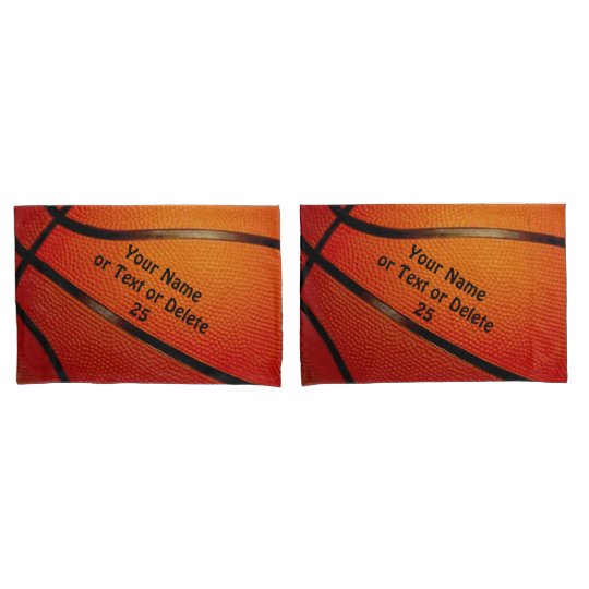 Pair of Personalized Basketball Pillows Cases or 1