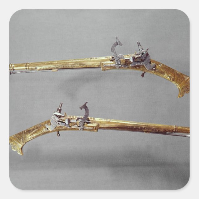Pair of pistols, 1624-26 square sticker (Front)