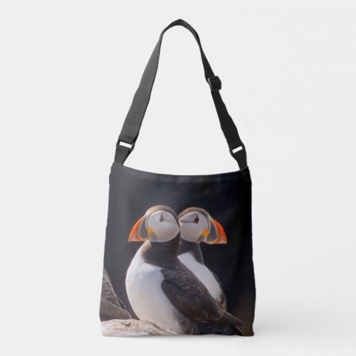 Pair of Puffins Crossbody Bag