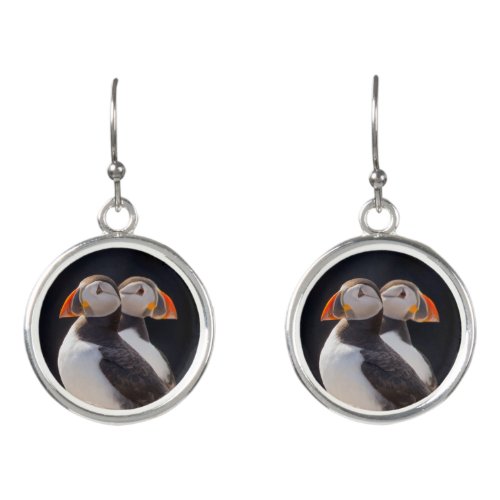 Pair of Puffins Earrings