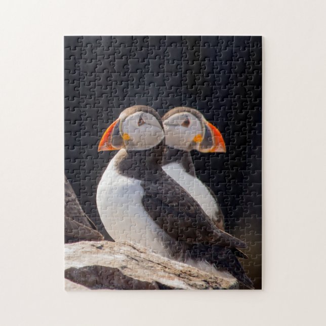 Pair of Puffins Jigsaw Puzzle (Vertical)