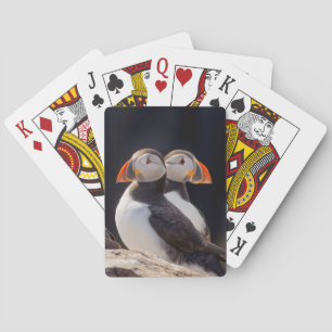 Pair of Puffins Poker Cards