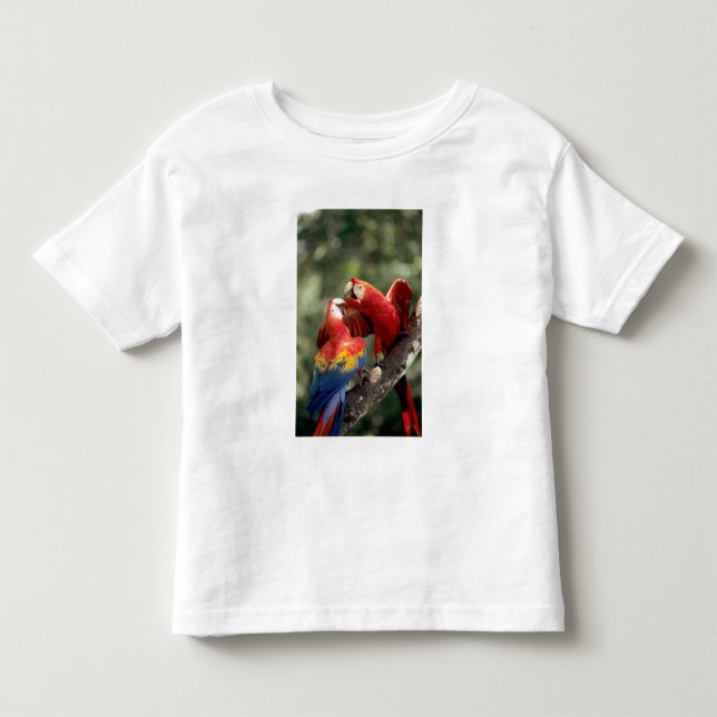 Pair of Scarlet Macaws Toddler T-shirt (Front)