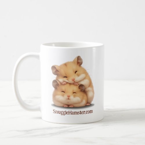 Pair of snuggling hamsters SnuggleHamstercom Coffee Mug