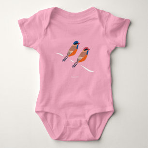 Pair of Songbirds Baby Bodysuit