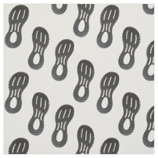 Pair of sportive shoes print fabric