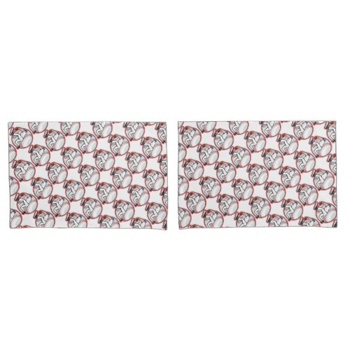 Pair of Standard Size PillowcasesBaseball Pillow Case