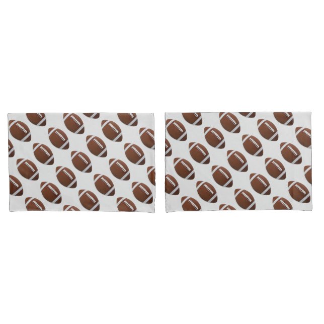 Pair of Standard Size Pillowcases/Football Pillow Case (Front-Set)