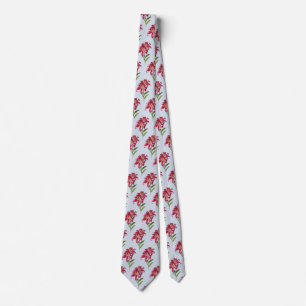 Pair of Stargazer Lilies Neck Tie
