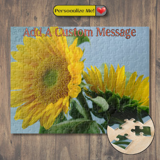 Pair of Sunflowers Jigsaw Puzzle