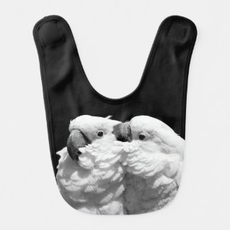 Pair of umbrella cockatoos baby bib