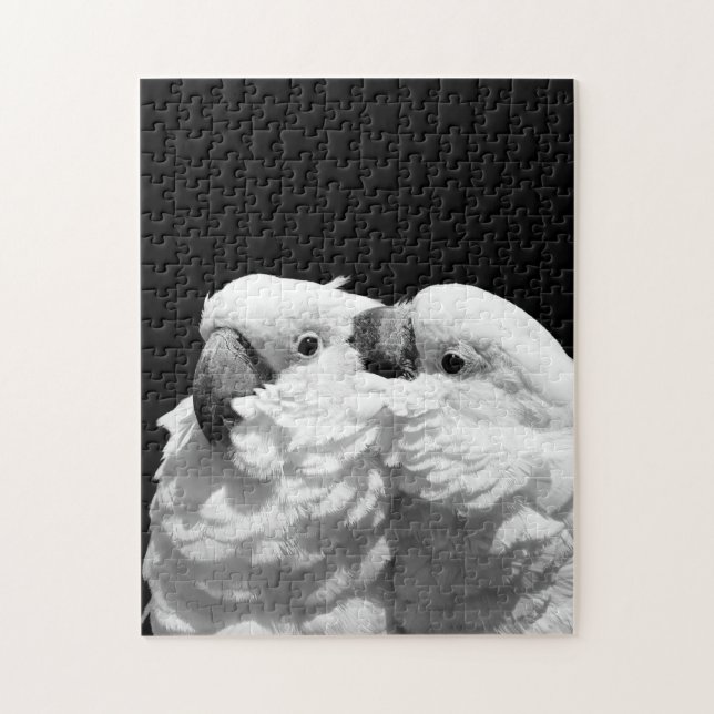 Pair of umbrella cockatoos jigsaw puzzle (Vertical)