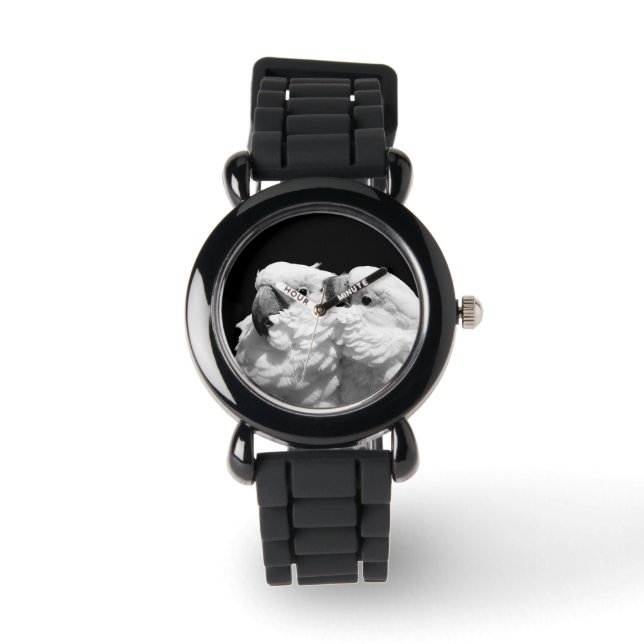 Pair of umbrella cockatoos watch (Front)