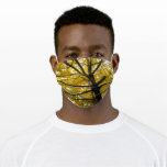 Pair of Yellow Maple Trees Autumn Nature Adult Cloth Face Mask