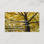 Pair of Yellow Maple Trees Autumn Nature Business Card