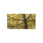 Pair of Yellow Maple Trees Autumn Nature Checkbook Cover