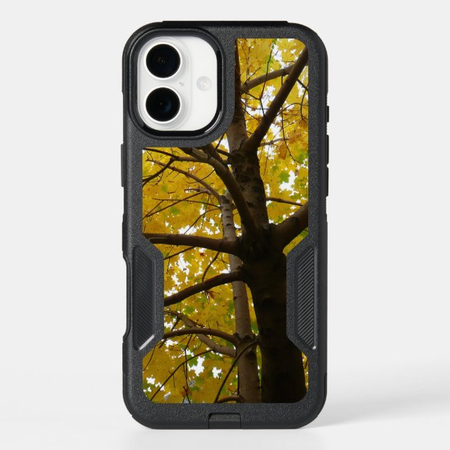 Pair of Yellow Maple Trees Autumn Nature Otterbox iPhone Case (Back)