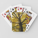 Pair of Yellow Maple Trees Autumn Nature Poker Cards