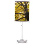 Pair of Yellow Maple Trees Autumn Nature Table Lamp