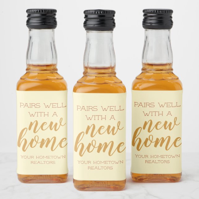 Pair Well With Custom Liquor Bottle Label (Bottles)