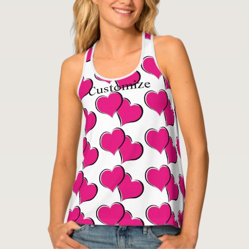 Paired red hearts Thunder_Cove Tank Top