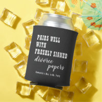 Pairs Well Divorce Paper Black Just Divorced Party