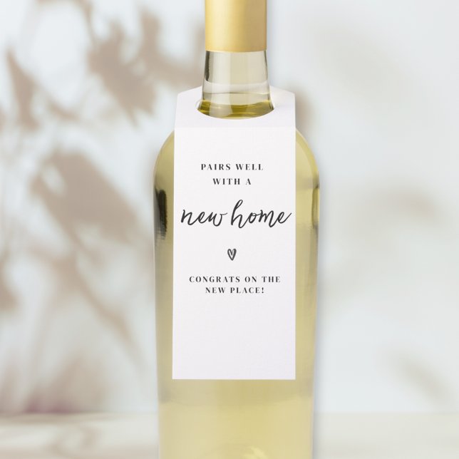 Pairs Well With A New Home Housewarming Gift Bottle Hanger Tag (Creator Uploaded)